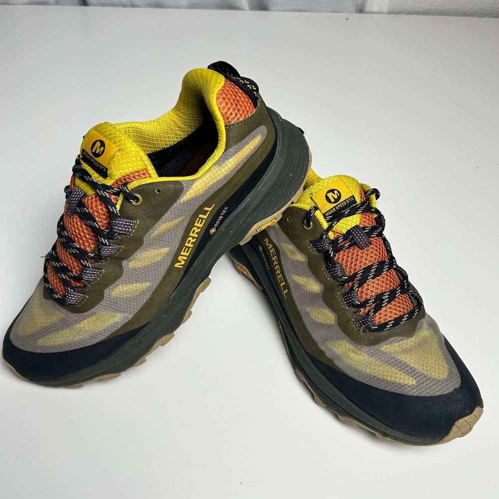 Merrell Moab Speed GTX Mens 9 Hiking Shoes Lichen Gore-Tex Vibram J066973